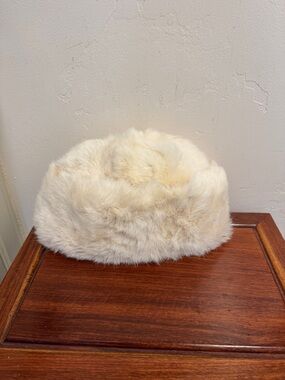 Vintage Real Rabbit Fur Hat
